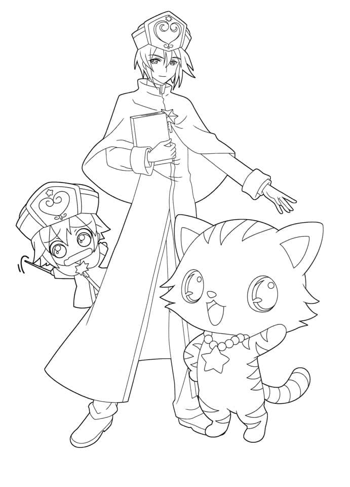 Coloriage imprimable Jewelpet #195900 de la collection Animé et Manga à colorier aux crayons