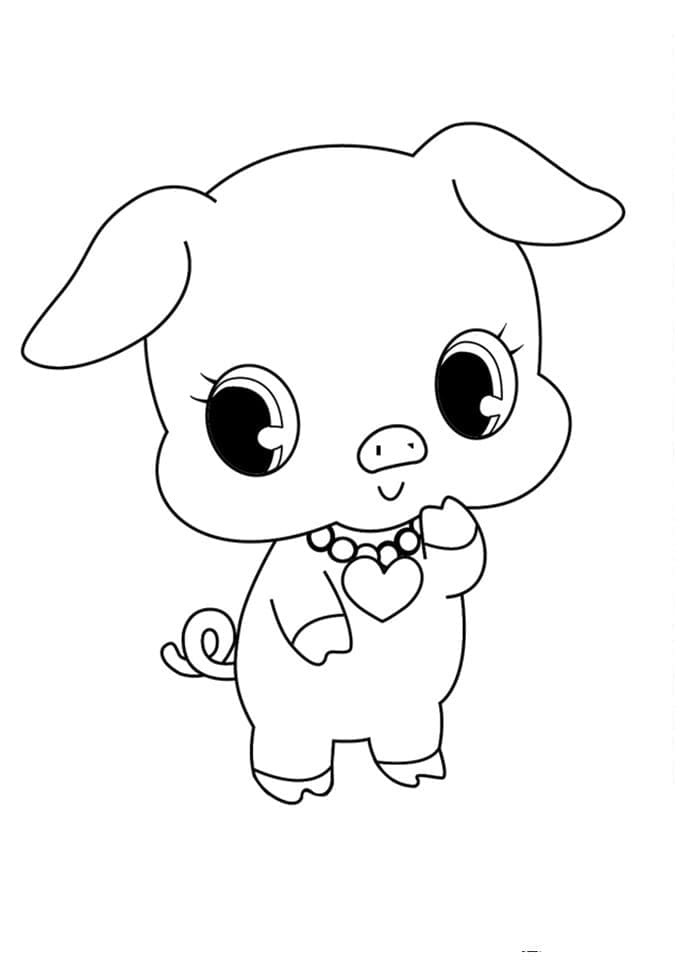 Coloriage Jewelpet #195903 à imprimer gratuitement, extrait de la collection Animé et Manga