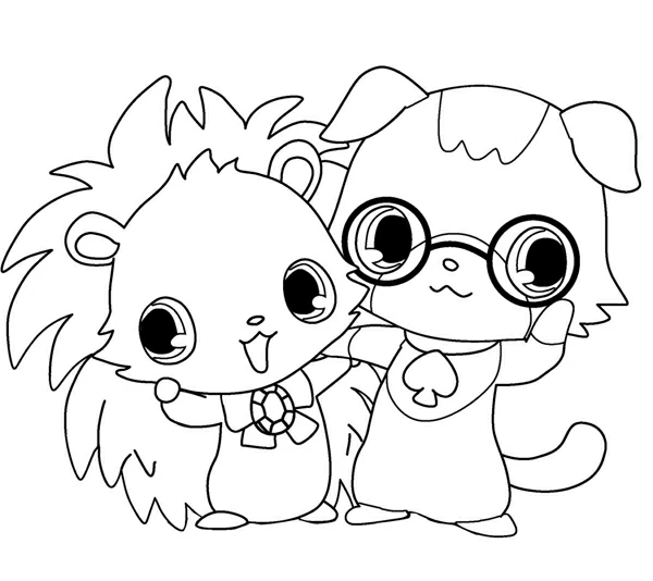 Joli coloriage Jewelpet #37669 de la collection Animé et Manga, prêt à imprimer pour petits et grands