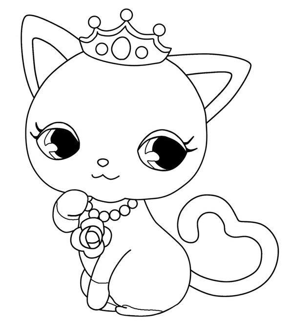 Coloriage gratuit Jewelpet #37671 de la collection Animé et Manga à imprimer