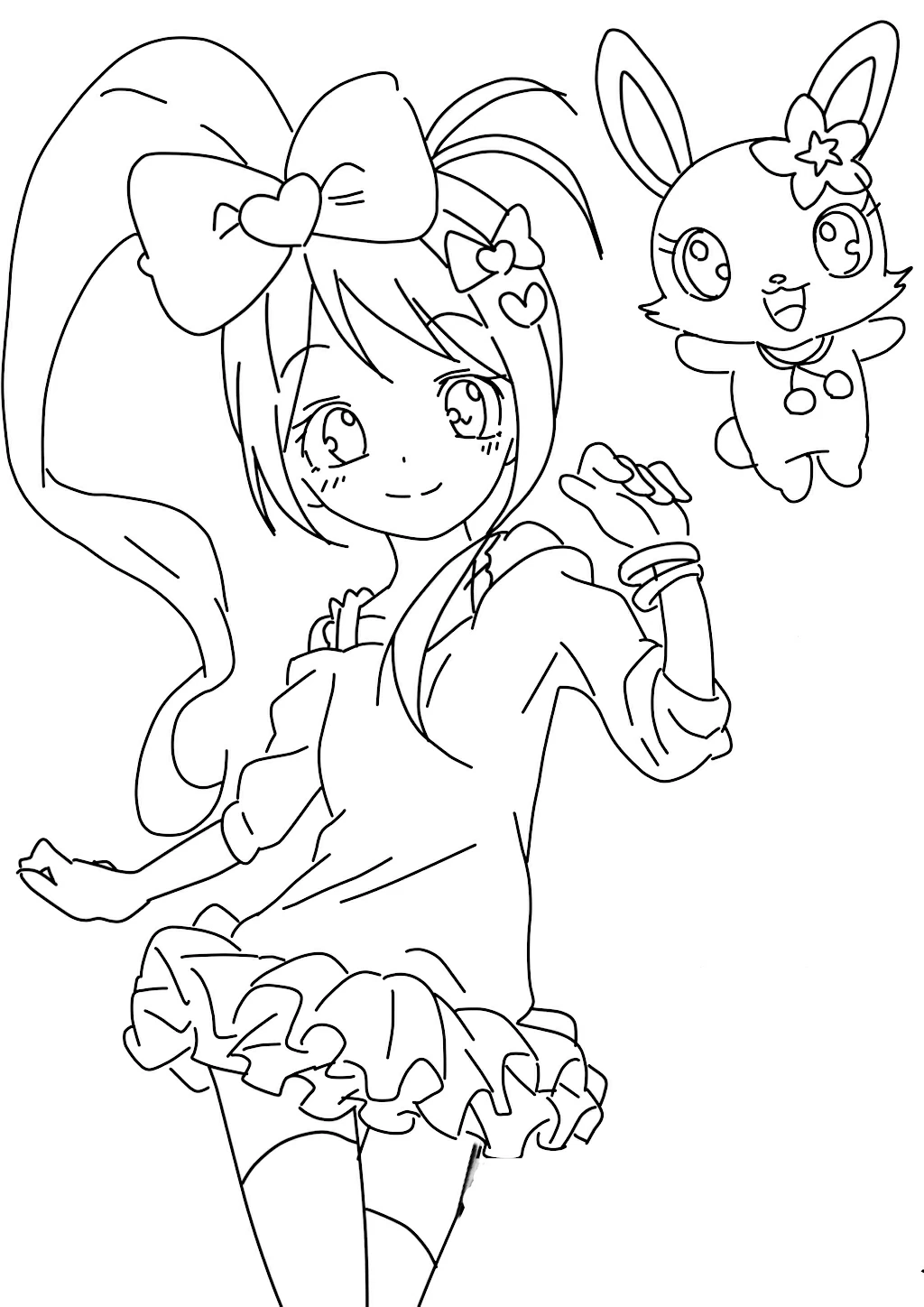 Coloriage gratuit Jewelpet #37678 de la collection Animé et Manga à imprimer