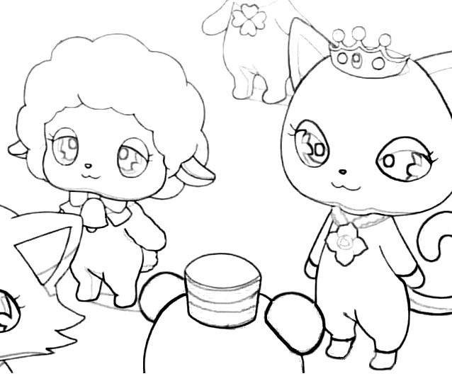 Dessin à colorier: Jewelpet (Animé et Manga) #37719 - Coloriages à Imprimer Gratuits