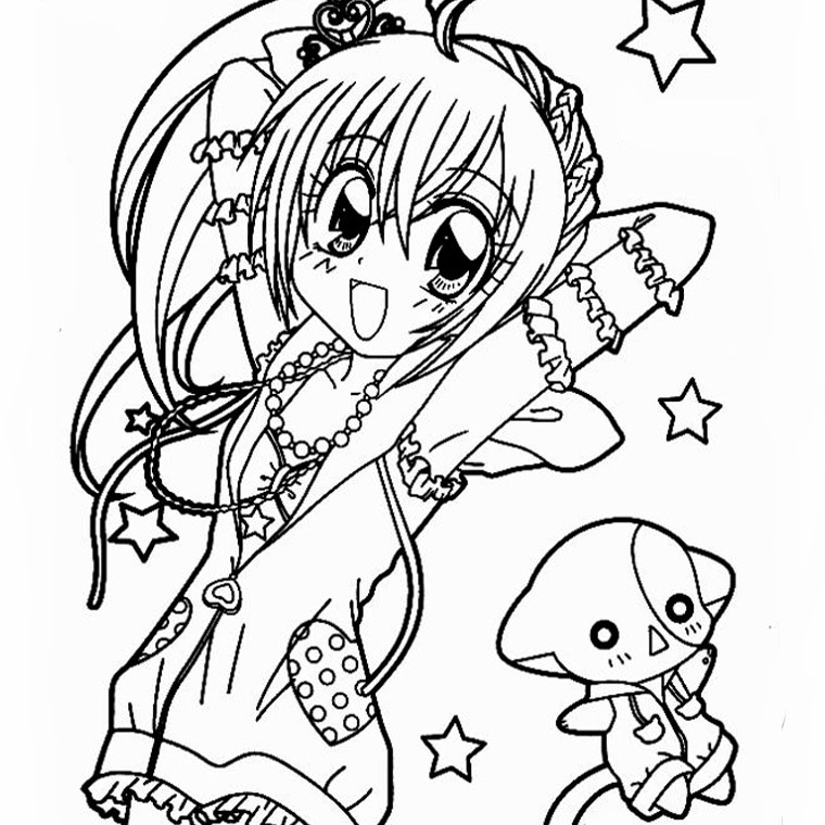 Coloriage à imprimer Jewelpet #37731 de la série Animé et Manga, gratuit pour enfants et adultes