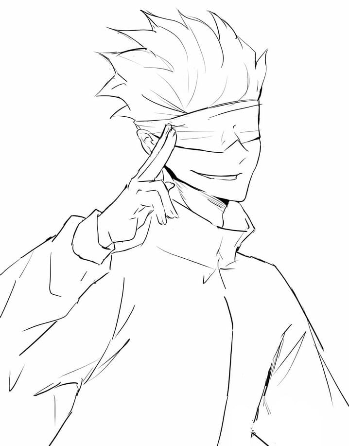 Joli coloriage Jujutsu Kaisen #183234 de la collection Animé et Manga, prêt à imprimer pour petits et grands
