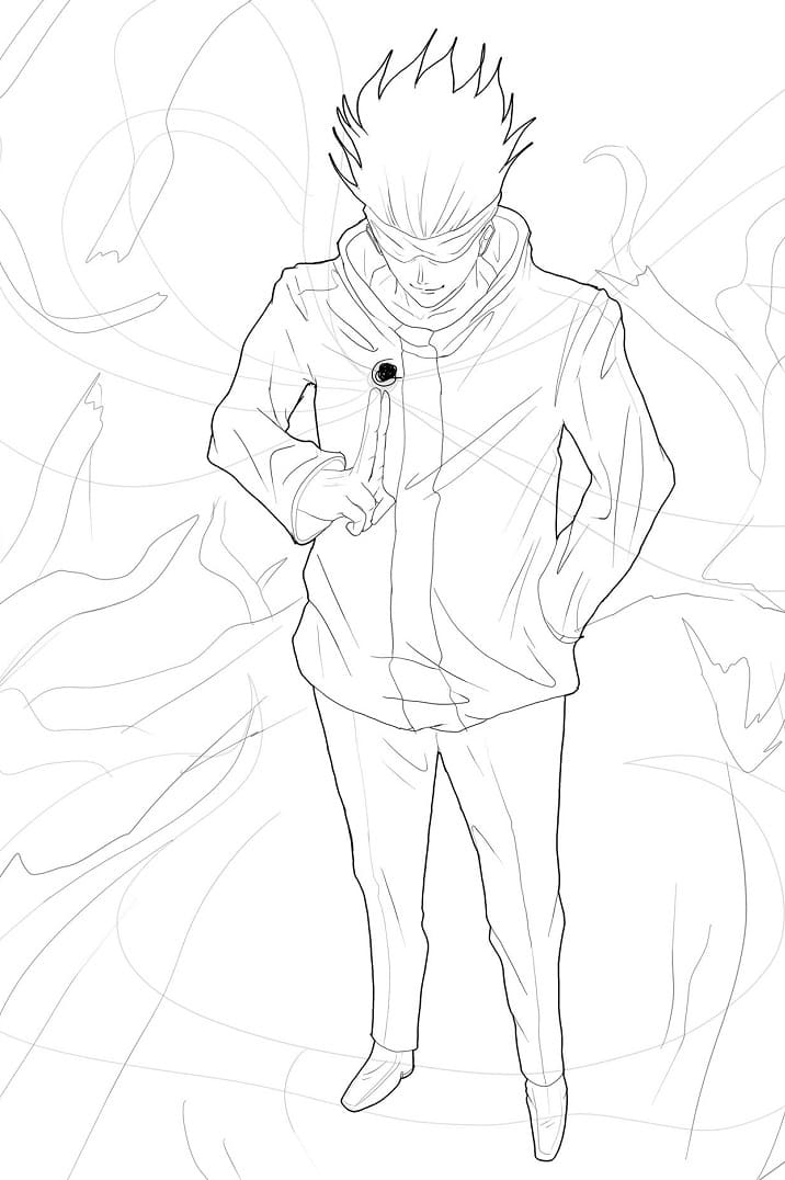 Coloriage gratuit Jujutsu Kaisen #183238 de la collection Animé et Manga à imprimer