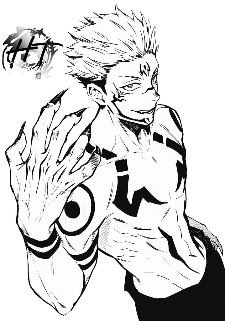 Coloriage gratuit Jujutsu Kaisen #183241 de la collection Animé et Manga à imprimer