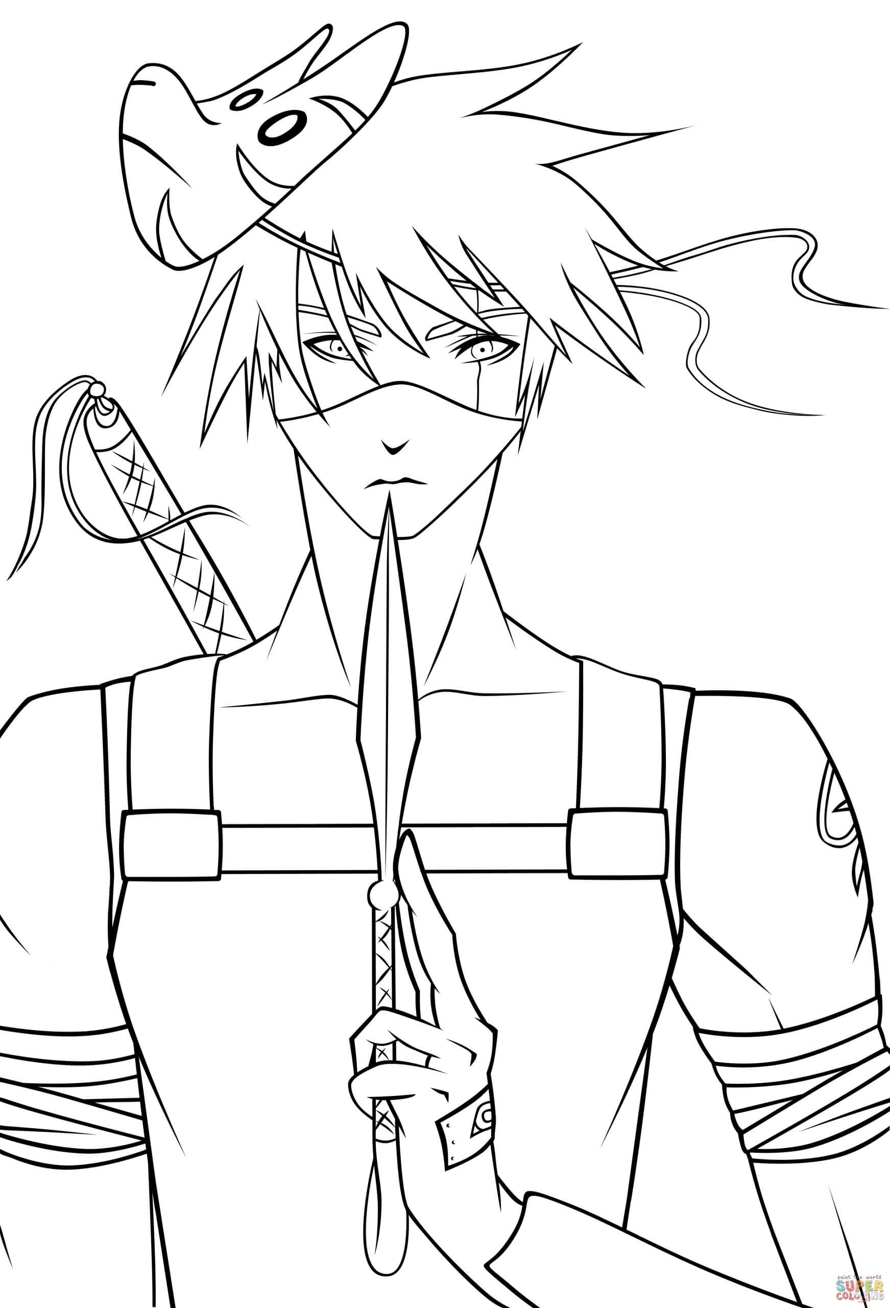 Coloriage gratuit Kakashi #172221 de la collection Animé et Manga à imprimer Coloriage gratuit Kakashi #172221 de la collection Animé et Manga à imprimer