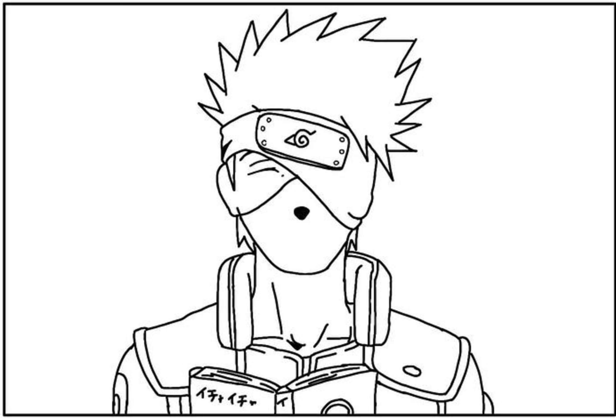 Coloriage gratuit Kakashi  #172237 de la collection Animé et Manga à imprimer