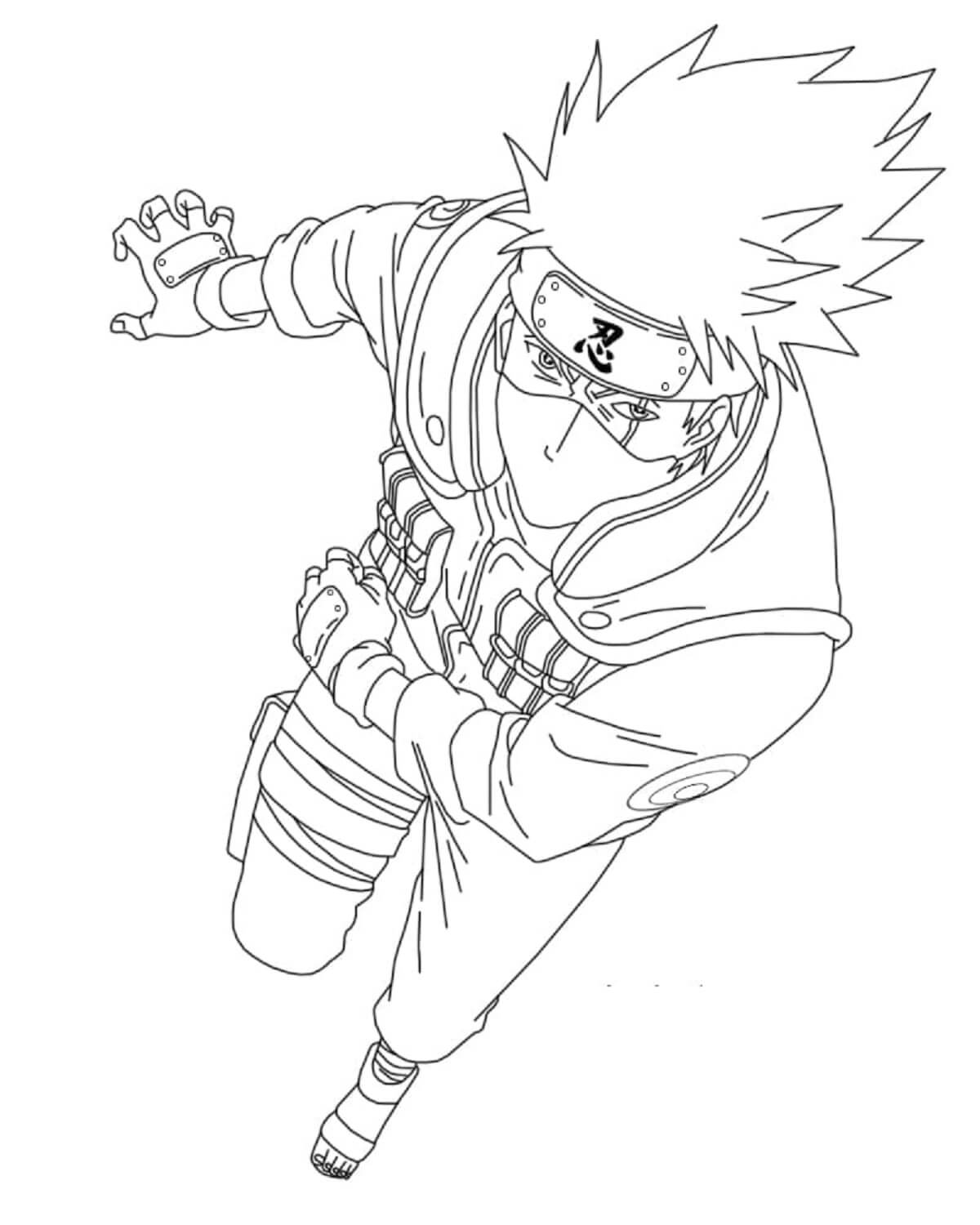 Dessin à colorier: Kakashi  (Animé et Manga) #172242 - Coloriages à Imprimer Gratuits