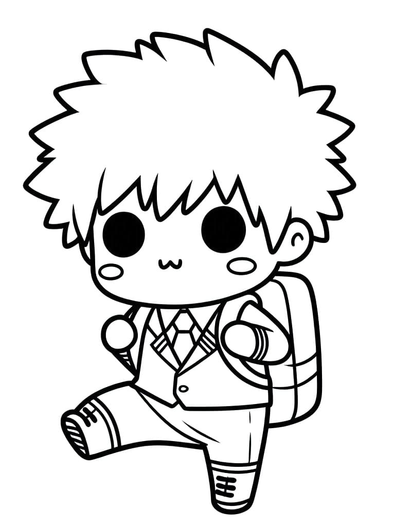 Coloriage à imprimer Katsuki Bakugo #217083 de la série Animé et Manga, gratuit pour enfants et adultes