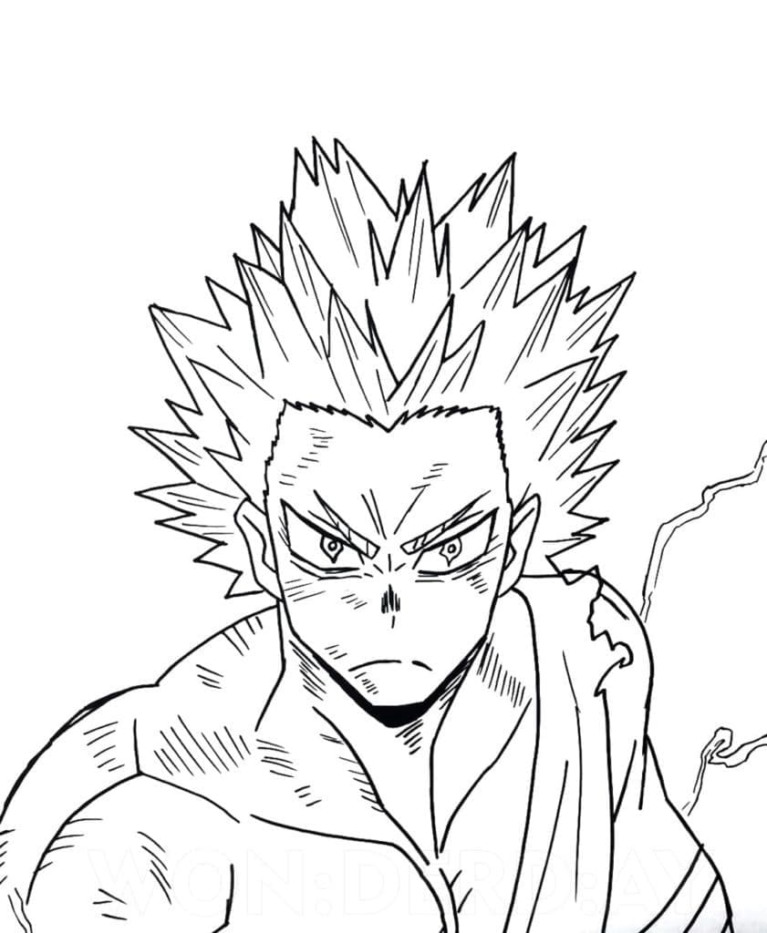 Coloriage gratuit Katsuki Bakugo #217095 de la collection Animé et Manga à imprimer