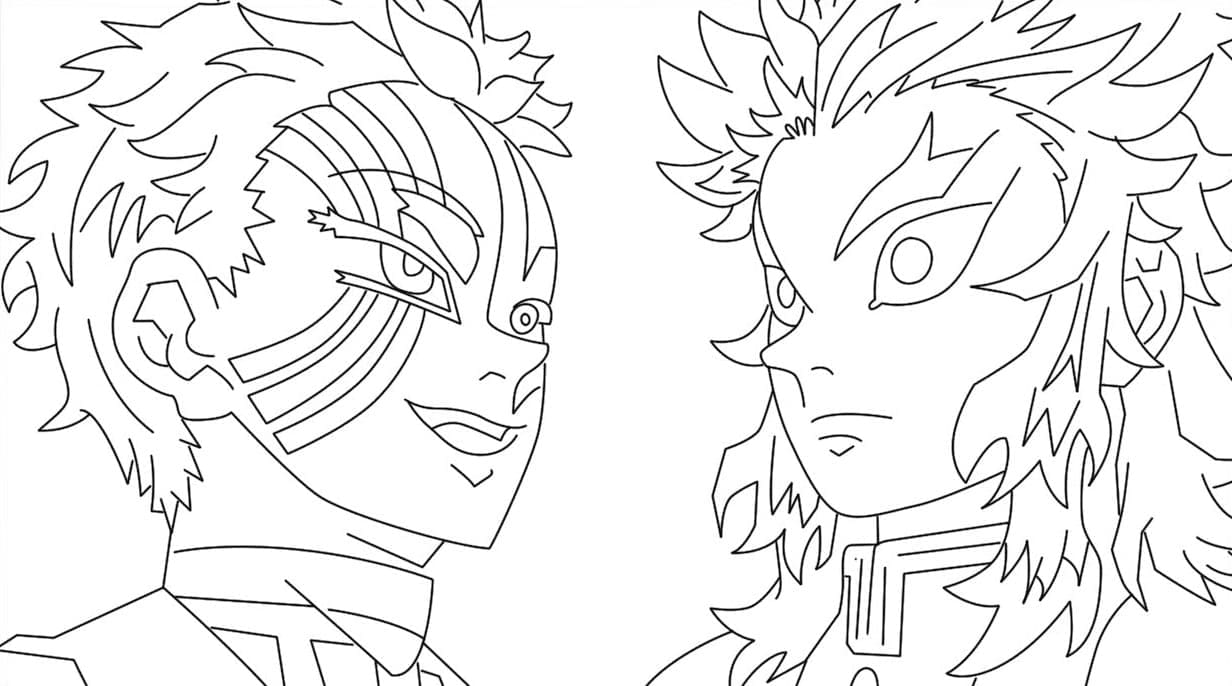 Dessin Kyojuro Rengoku #220454 à colorier de la série Animé et Manga, gratuit à télécharger et imprimer