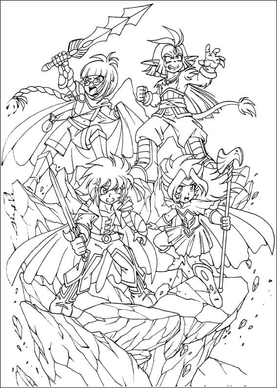 Coloriage gratuit Les Légendaires #214554 de la collection Animé et Manga à imprimer