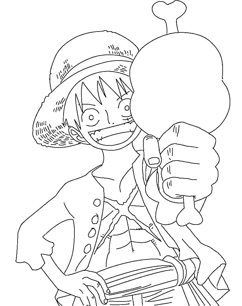 Coloriage gratuit Luffy #188703 de la collection Animé et Manga à imprimer