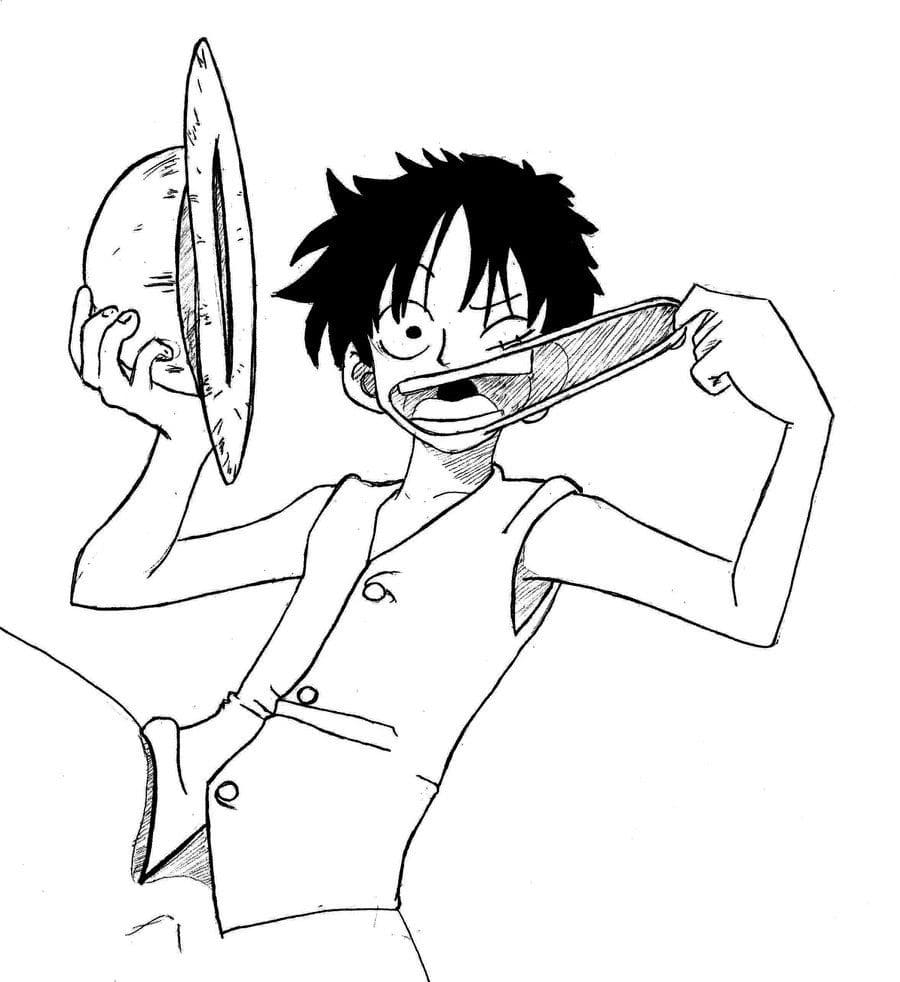 Coloriage gratuit Luffy #188709 de la collection Animé et Manga à imprimer