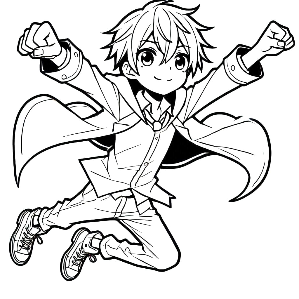 Coloriage gratuit Manga Garçon #217934 de la collection Animé et Manga à imprimer Coloriage gratuit Manga Garçon #217934 de la collection Animé et Manga à imprimer