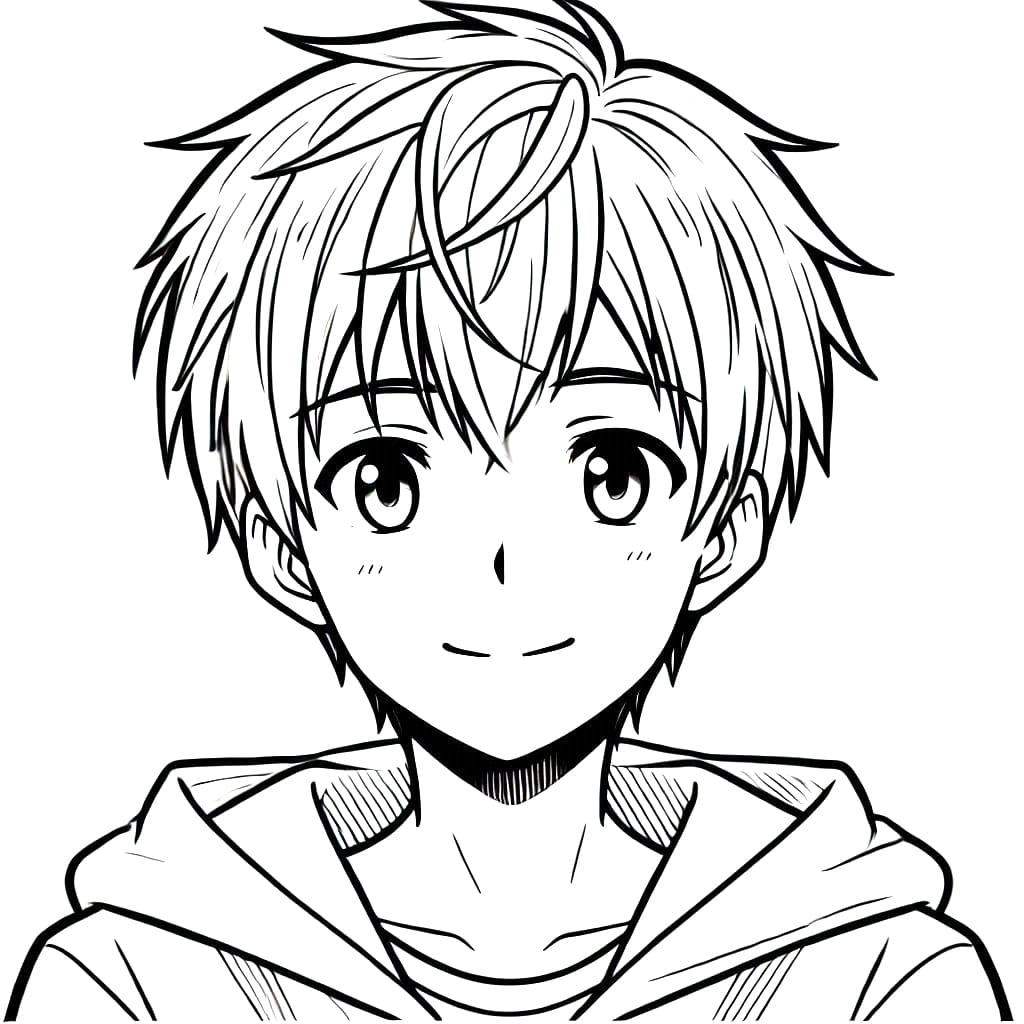 Coloriage gratuit Manga Garçon #217954 de la collection Animé et Manga à imprimer
