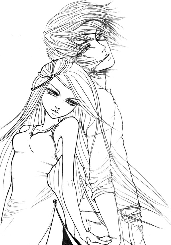 Dessin à colorier: Mangas (Animé et Manga) #42559 - Coloriages à Imprimer Gratuits