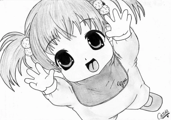 Coloriage imprimable Mangas #42626 de la collection Animé et Manga à colorier aux crayons