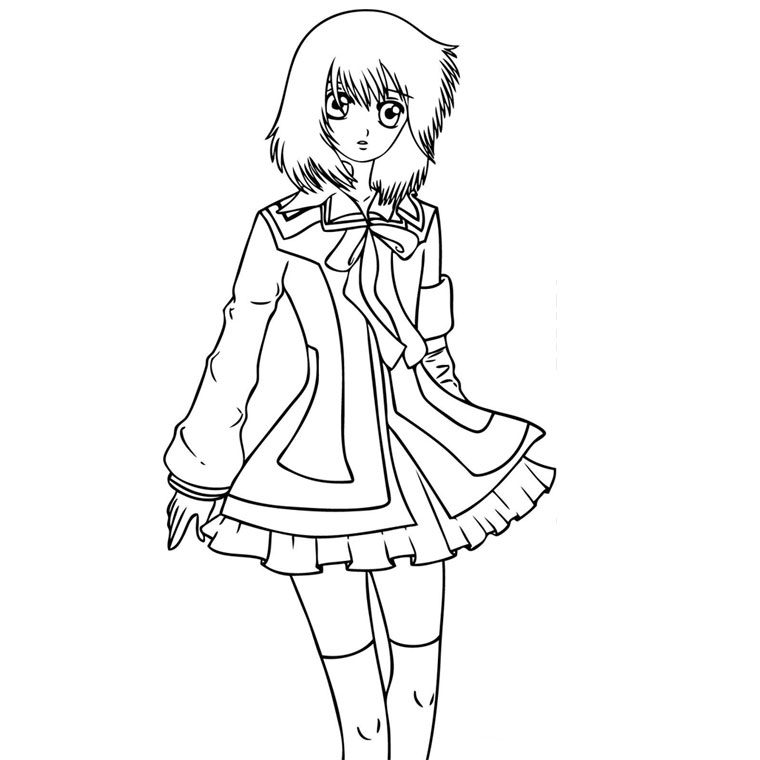 Coloriage gratuit Mangas #42721 de la collection Animé et Manga à imprimer