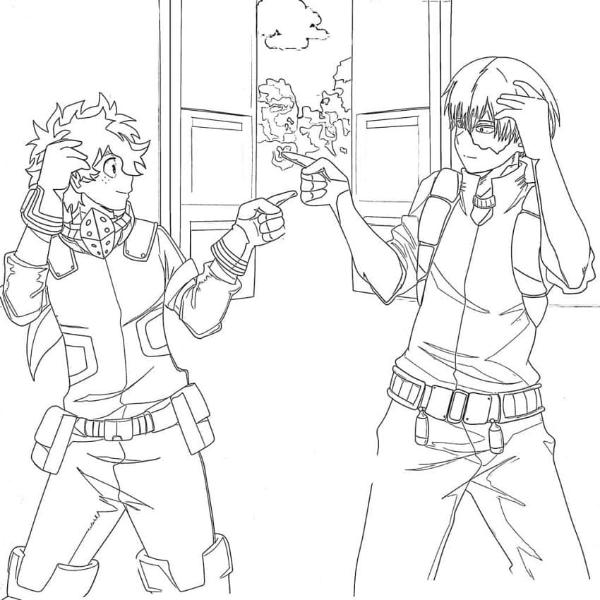 Dessin My Hero Academia #175998 à colorier de la série Animé et Manga, gratuit à télécharger et imprimer