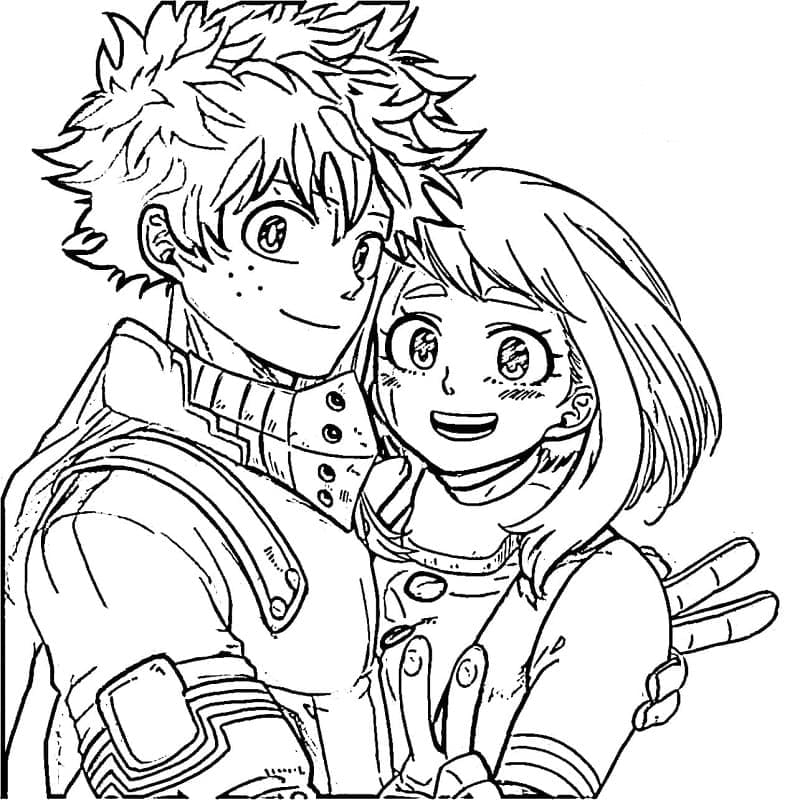 Dessin My Hero Academia #176003 à colorier de la série Animé et Manga, gratuit à télécharger et imprimer