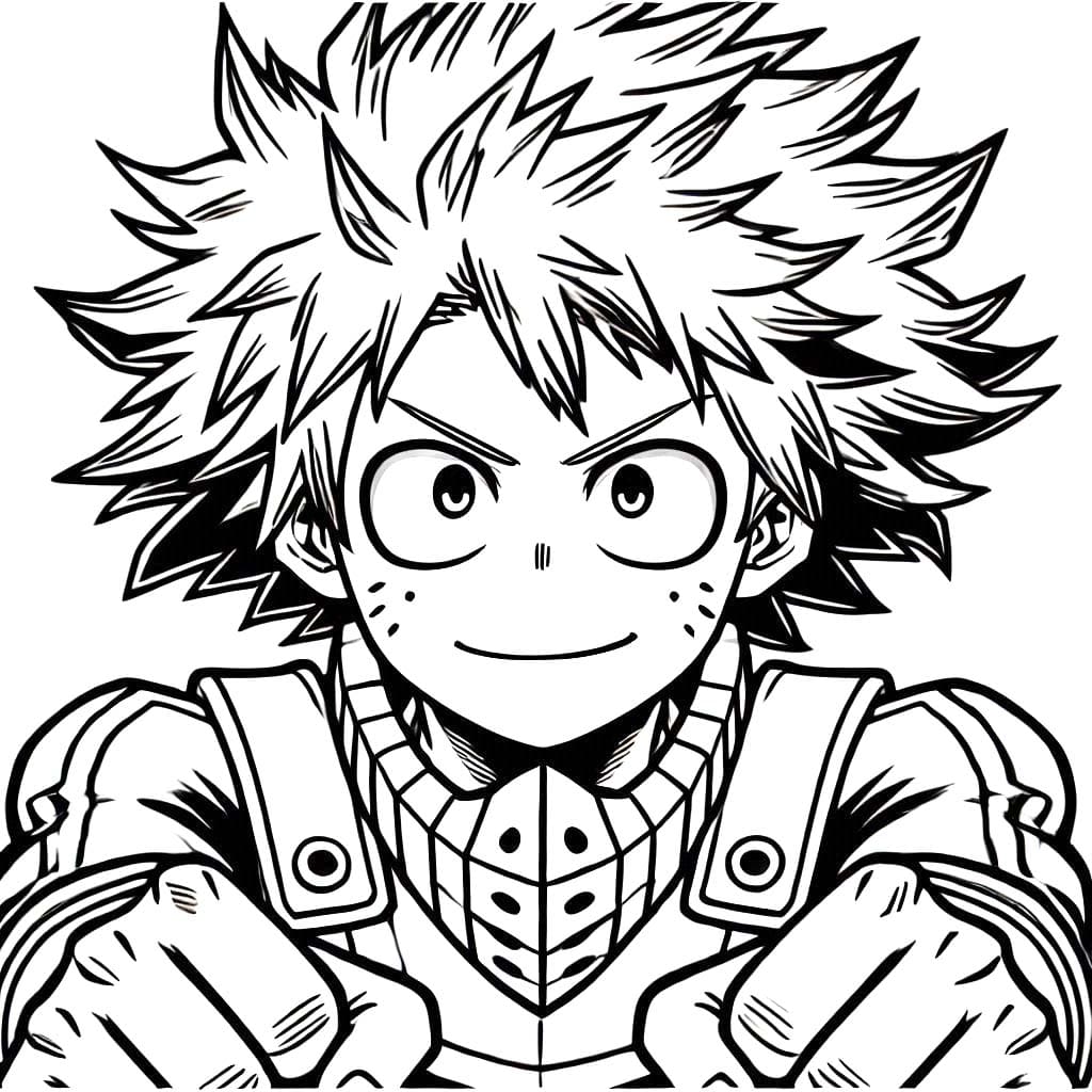 Dessin à colorier My Hero Academia #218534 issu de la collection Animé et Manga, prêt à imprimer