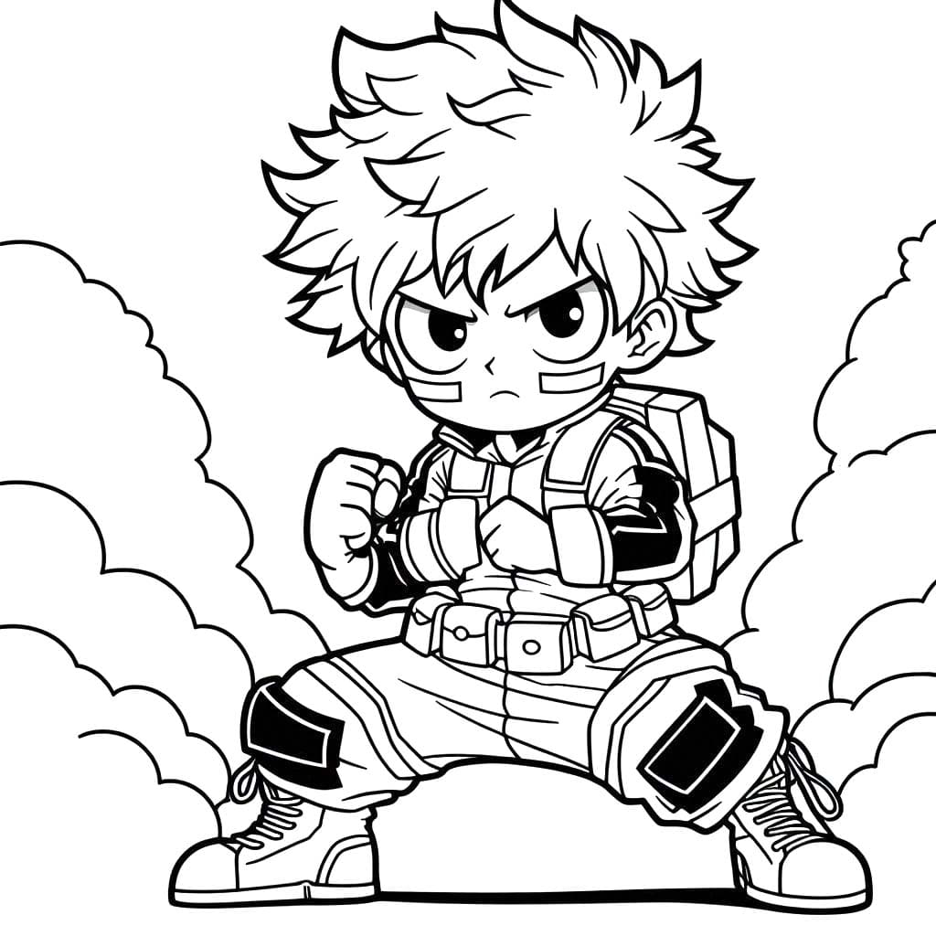 Dessin à colorier My Hero Academia #218542 issu de la collection Animé et Manga, prêt à imprimer