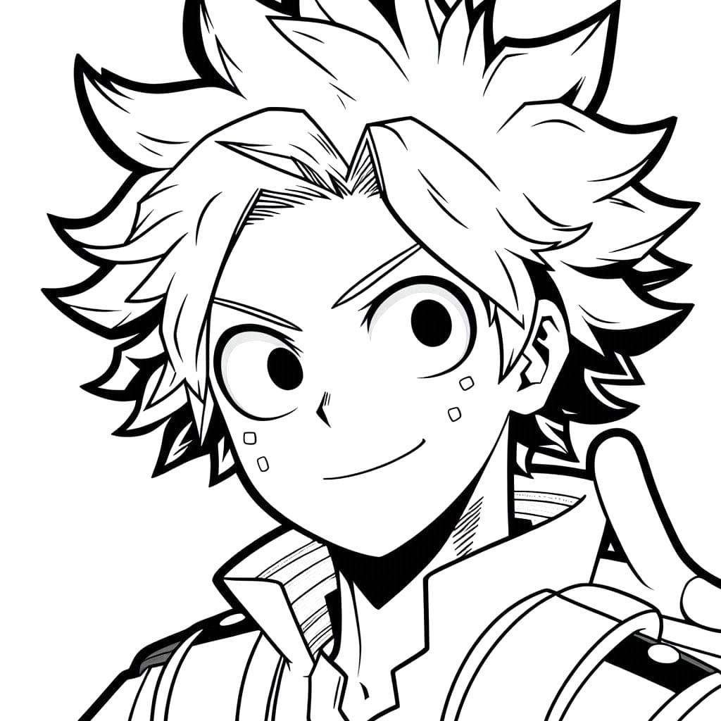 Coloriage gratuit My Hero Academia #218543 de la collection Animé et Manga à imprimer