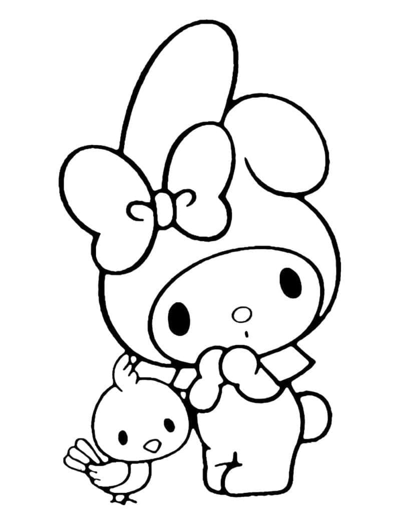 Coloriage gratuit My Melody #219992 de la collection Animé et Manga à imprimer