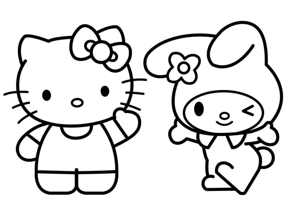 Coloriage gratuit My Melody #220000 de la collection Animé et Manga à imprimer