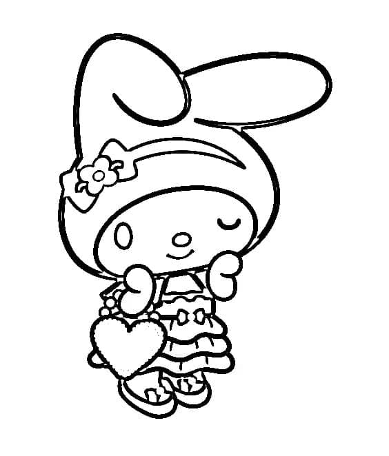 Coloriage gratuit My Melody #220005 de la collection Animé et Manga à imprimer