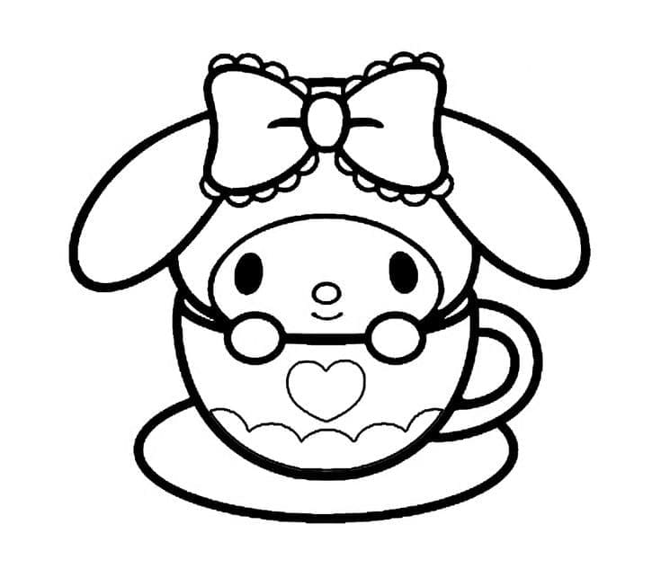 Coloriage gratuit My Melody #220006 de la collection Animé et Manga à imprimer