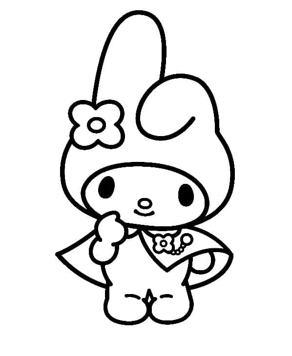 Dessin à colorier: My Melody (Animé et Manga) #220012 - Coloriages à Imprimer Gratuits