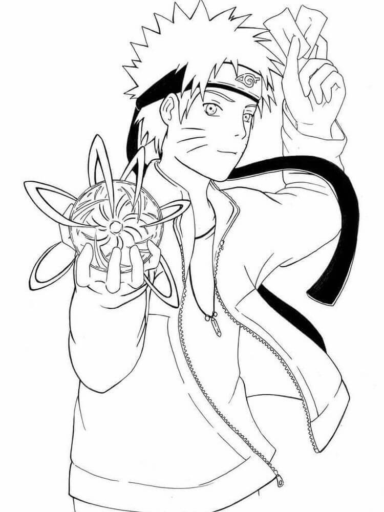 Coloriage Naruto #171502 à imprimer gratuitement, extrait de la collection Animé et Manga