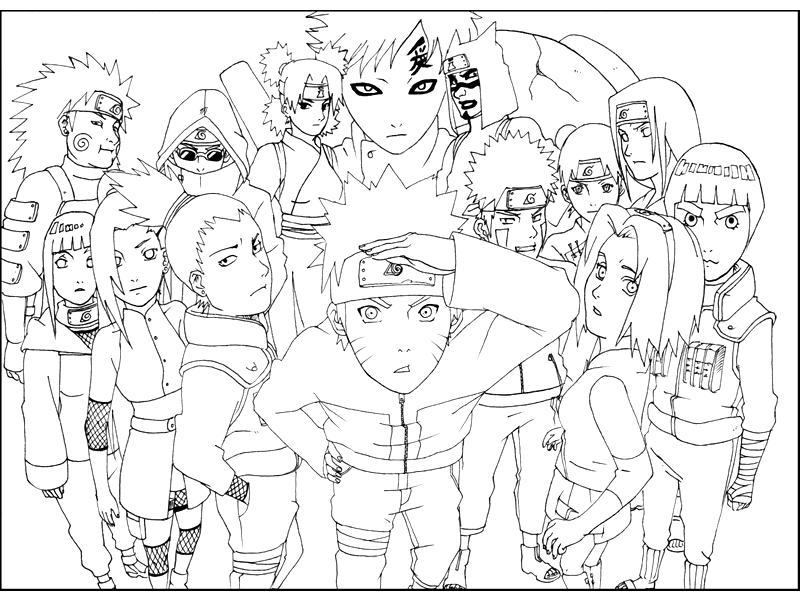 Coloriage gratuit Naruto #38087 de la collection Animé et Manga à imprimer