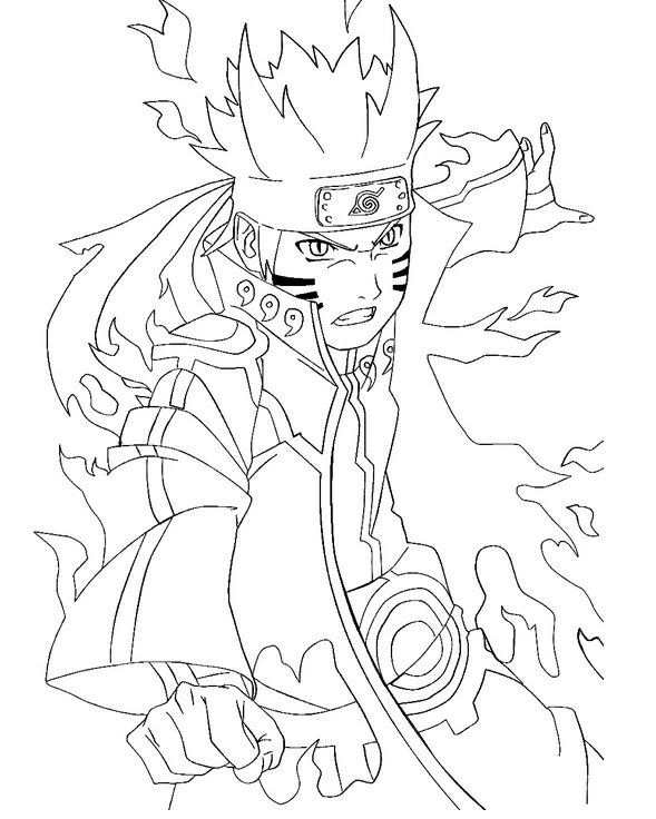 Dessin à colorier: Naruto (Animé et Manga) #38091 - Coloriages à Imprimer Gratuits