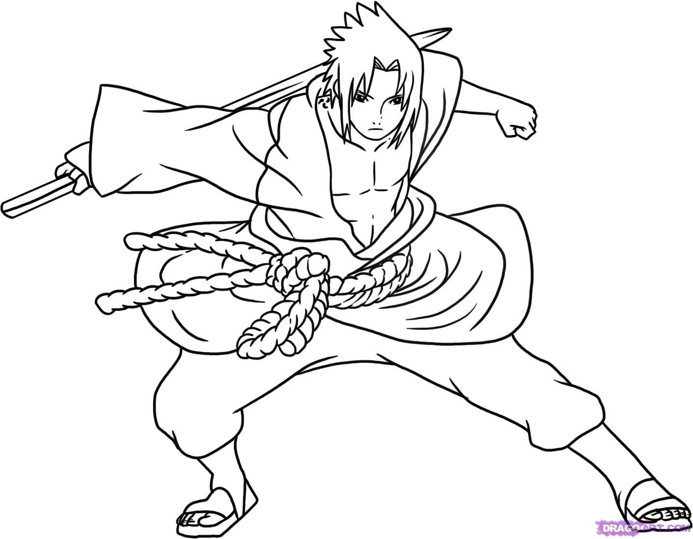 Coloriage gratuit Naruto #38092 de la collection Animé et Manga à imprimer