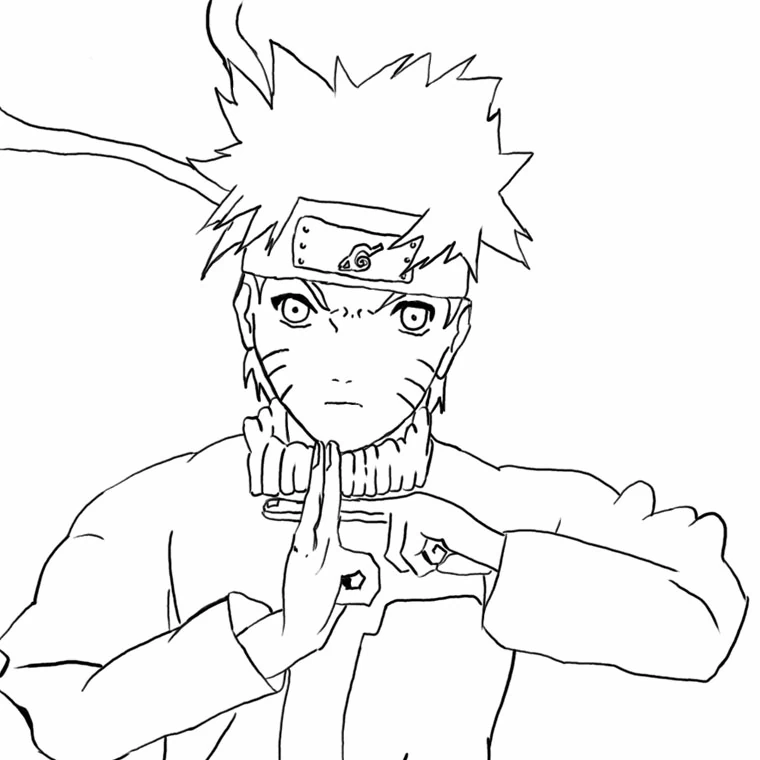 Coloriage gratuit Naruto #38114 de la collection Animé et Manga à imprimer