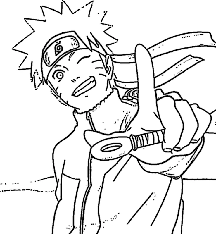 Dessin à colorier: Naruto (Animé et Manga) #38155 - Coloriages à Imprimer Gratuits