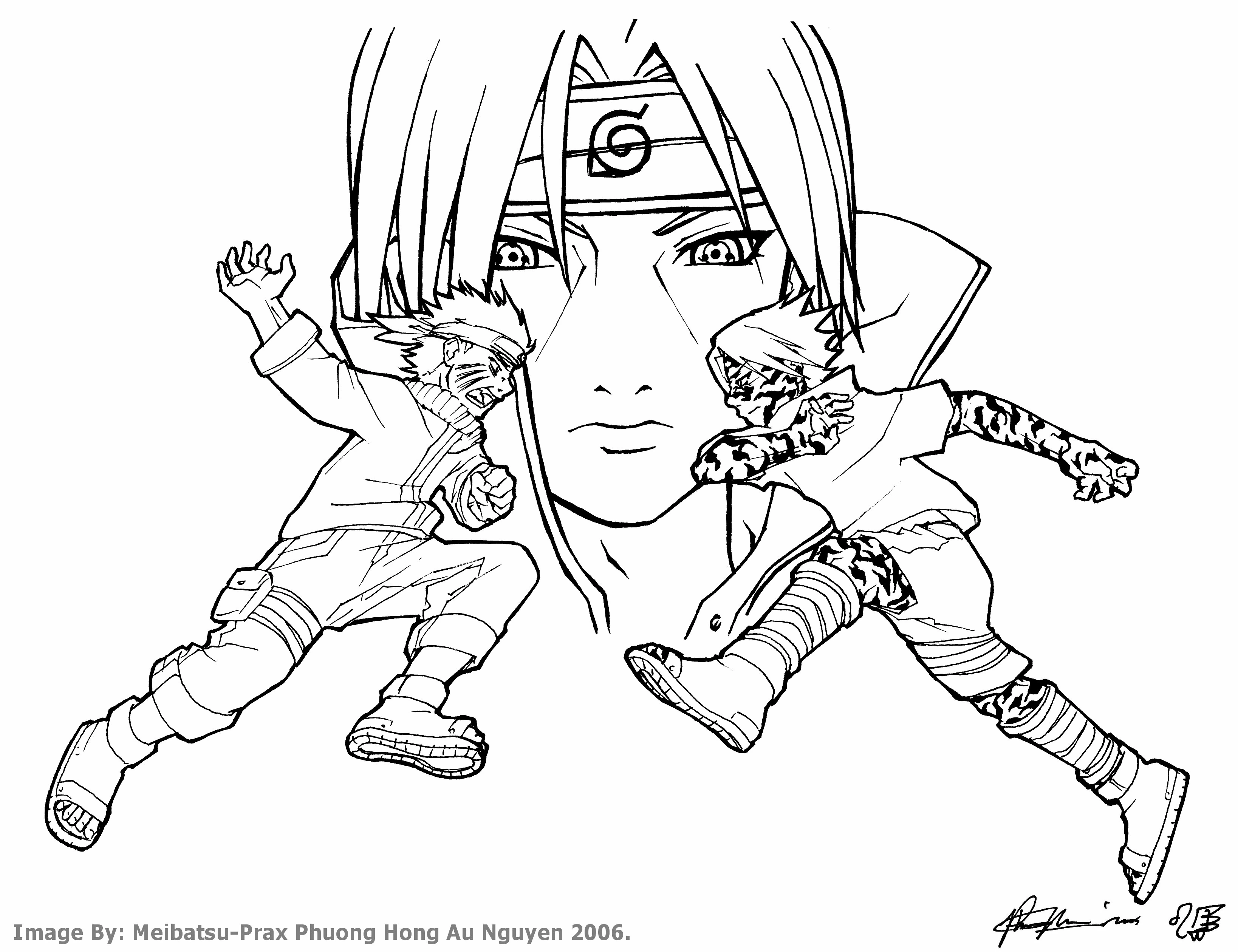 Coloriage Naruto #38156 à imprimer gratuitement, extrait de la collection Animé et Manga