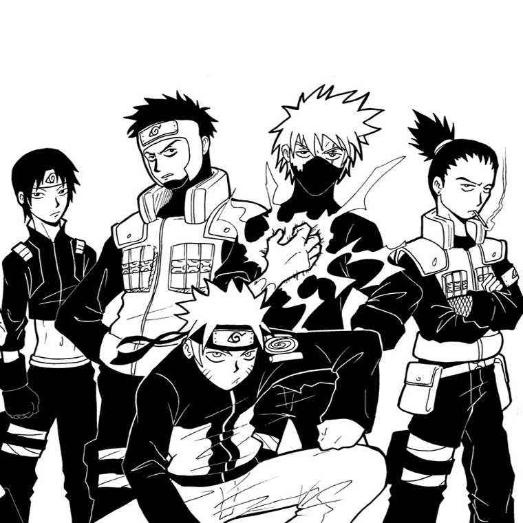 Page de coloriage Naruto #38228, collection Animé et Manga, à imprimer et colorier