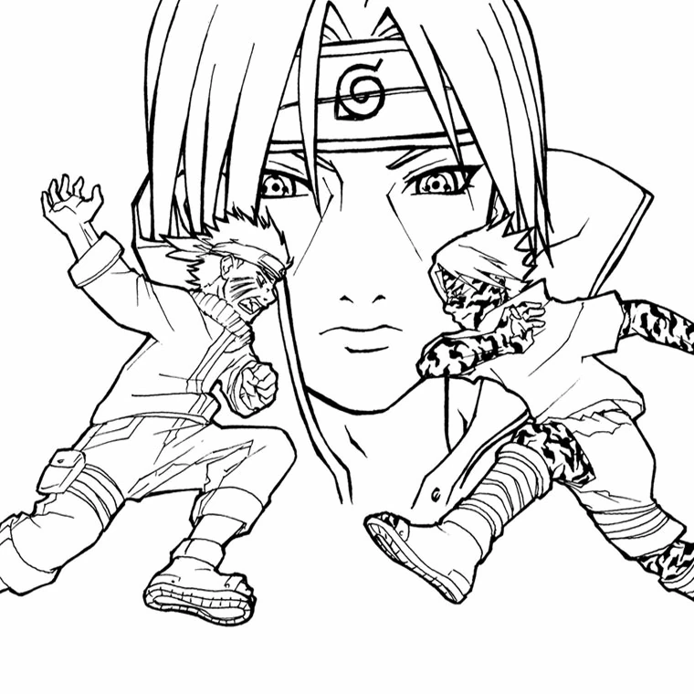 Coloriage gratuit Naruto #38370 de la collection Animé et Manga à imprimer