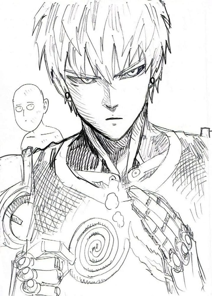 Coloriage gratuit One Punch Man #183048 de la collection Animé et Manga à imprimer