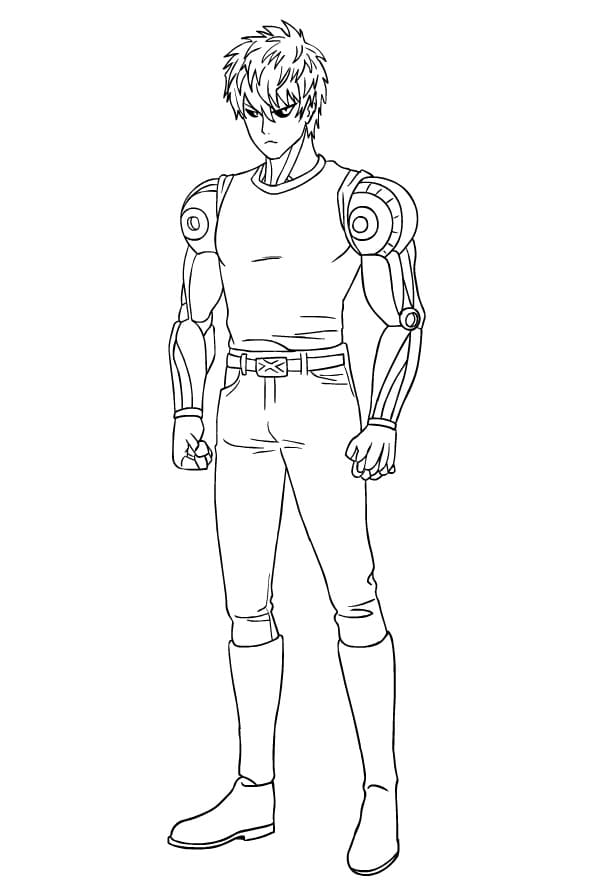 Coloriage gratuit One Punch Man #183057 de la collection Animé et Manga à imprimer