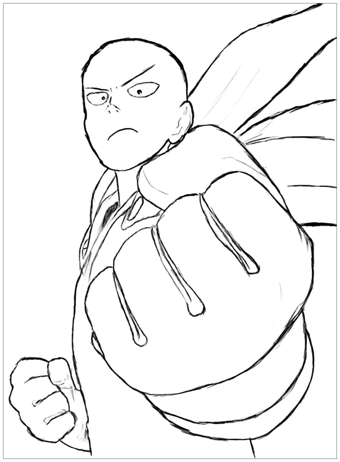 Coloriage imprimable One Punch Man #183071 de la collection Animé et Manga à colorier aux crayons Coloriage imprimable One Punch Man #183071 de la collection Animé et Manga à colorier aux crayons
