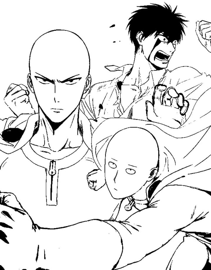 Coloriage gratuit One Punch Man #183082 de la collection Animé et Manga à imprimer
