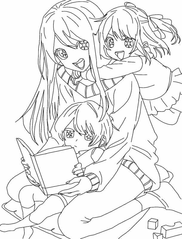 Coloriage gratuit Oshi no Ko #217554 de la collection Animé et Manga à imprimer