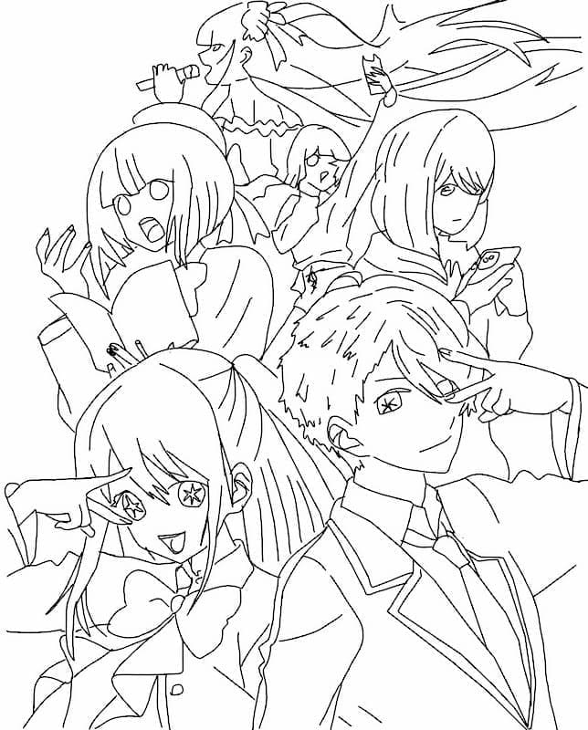 Coloriage gratuit Oshi no Ko #217557 de la collection Animé et Manga à imprimer
