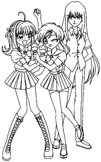 Dessin à colorier: Pichi Pichi Pitch: Mélodie des sirènes (Animé et Manga) #53664 - Coloriages à Imprimer Gratuits